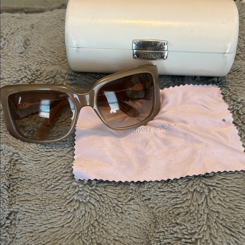 Jimmy Choo Tan Sunglasses